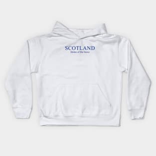 Scotland Home of the Brave Kids Hoodie